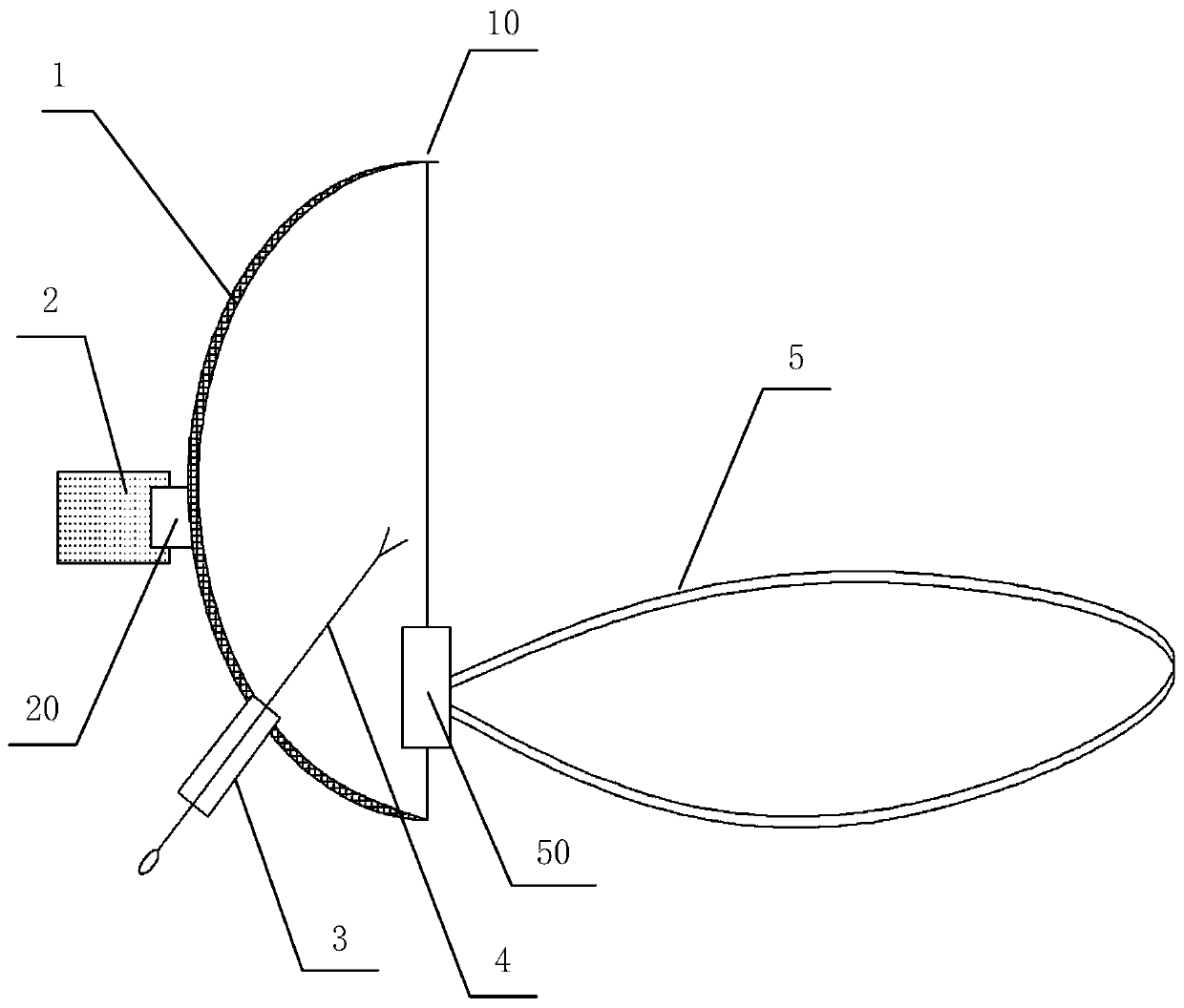 Respiratory secretion collecting device