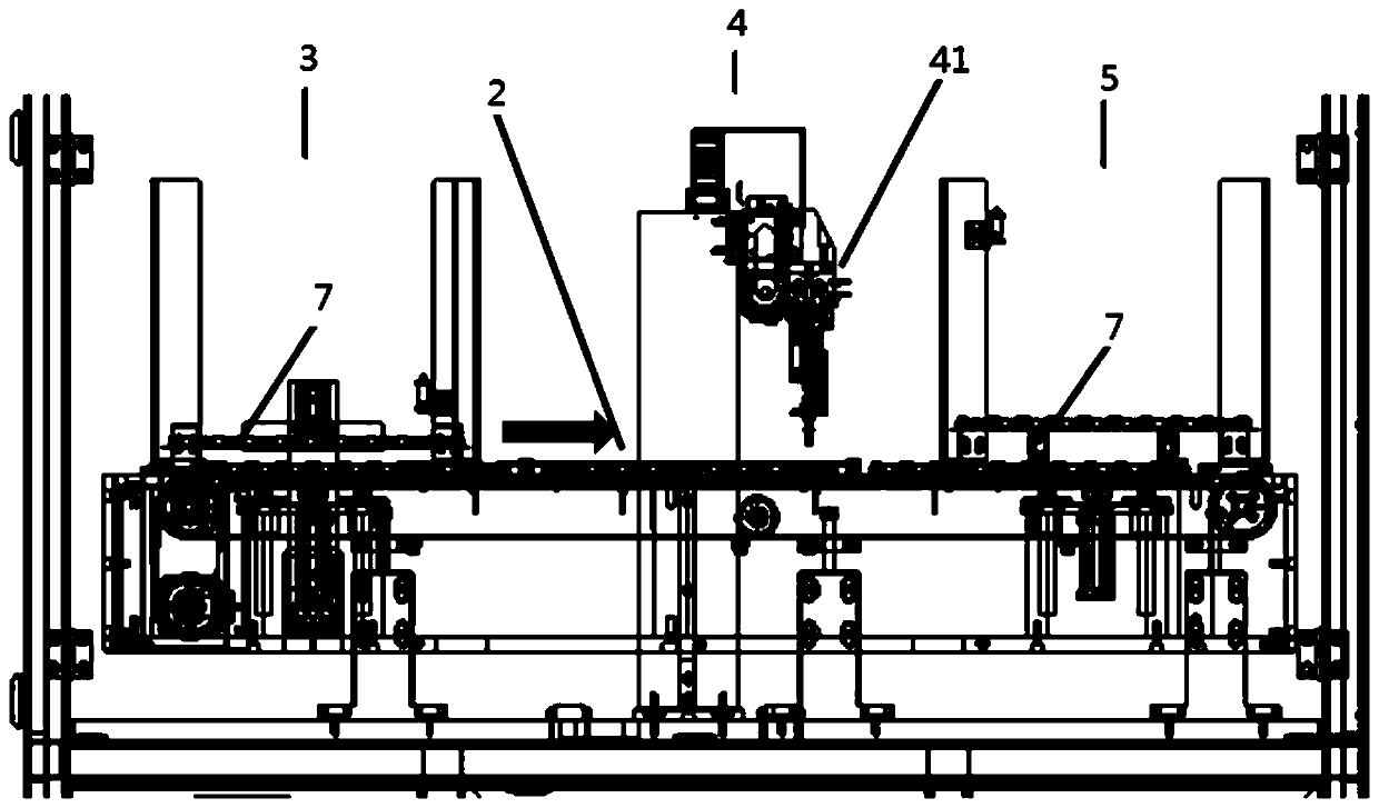 Full-automatic feeding and discharging equipment of blow molding plate