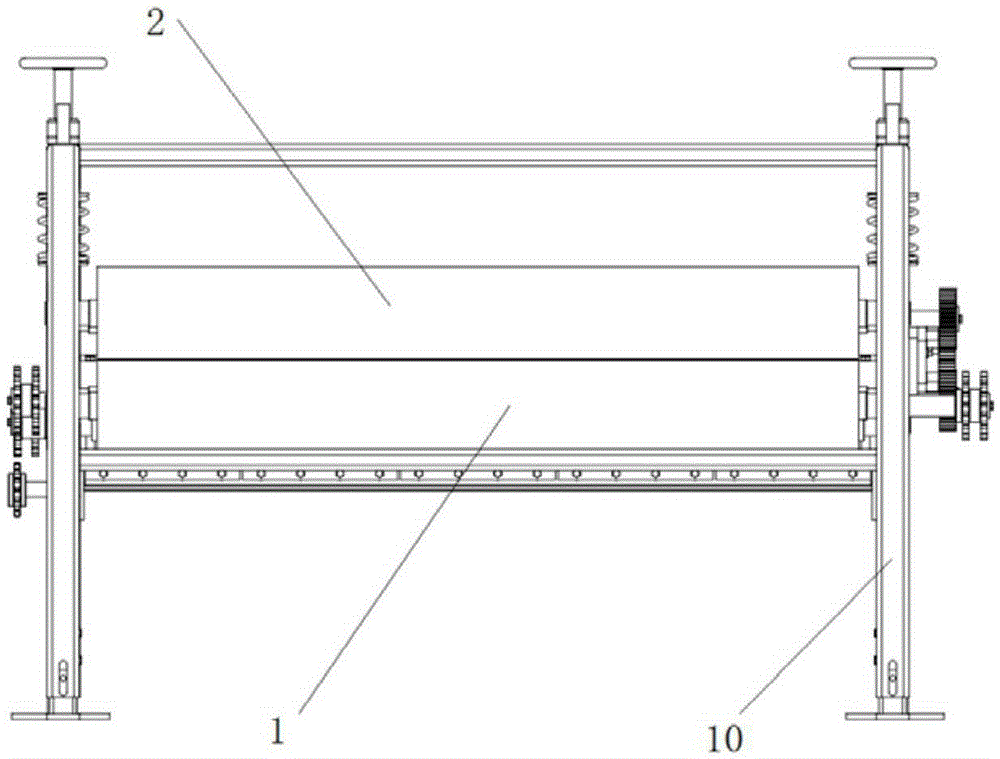 Roller cleaning mechanism of template cleaning machine