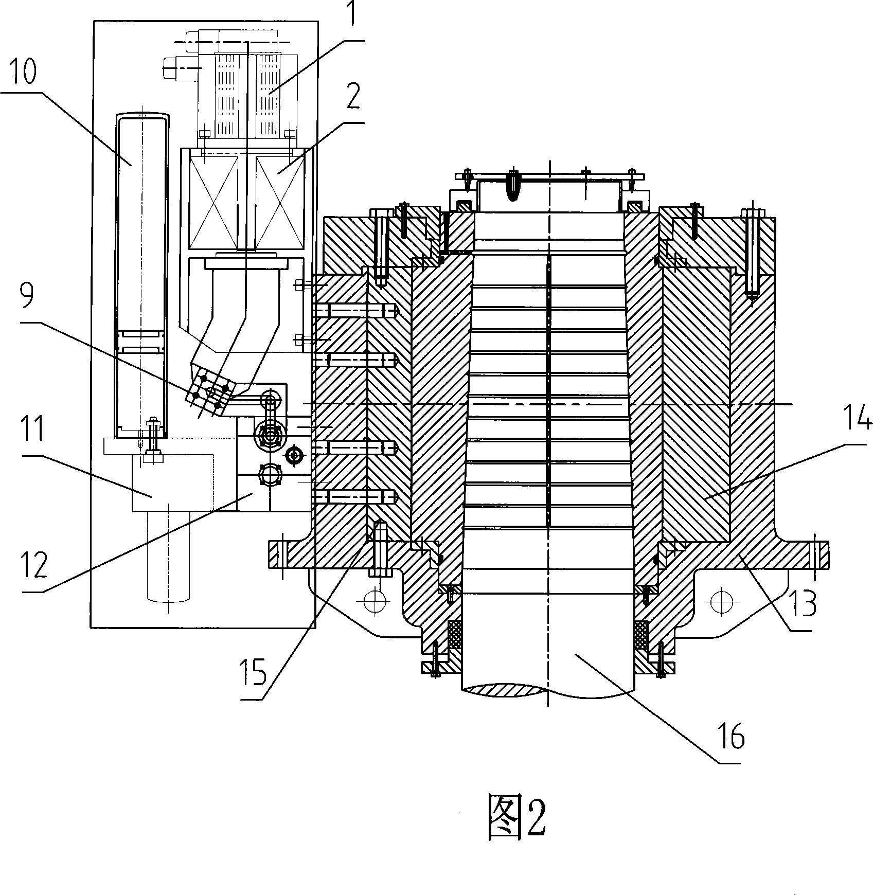 Direct driving type volume servo control power installation