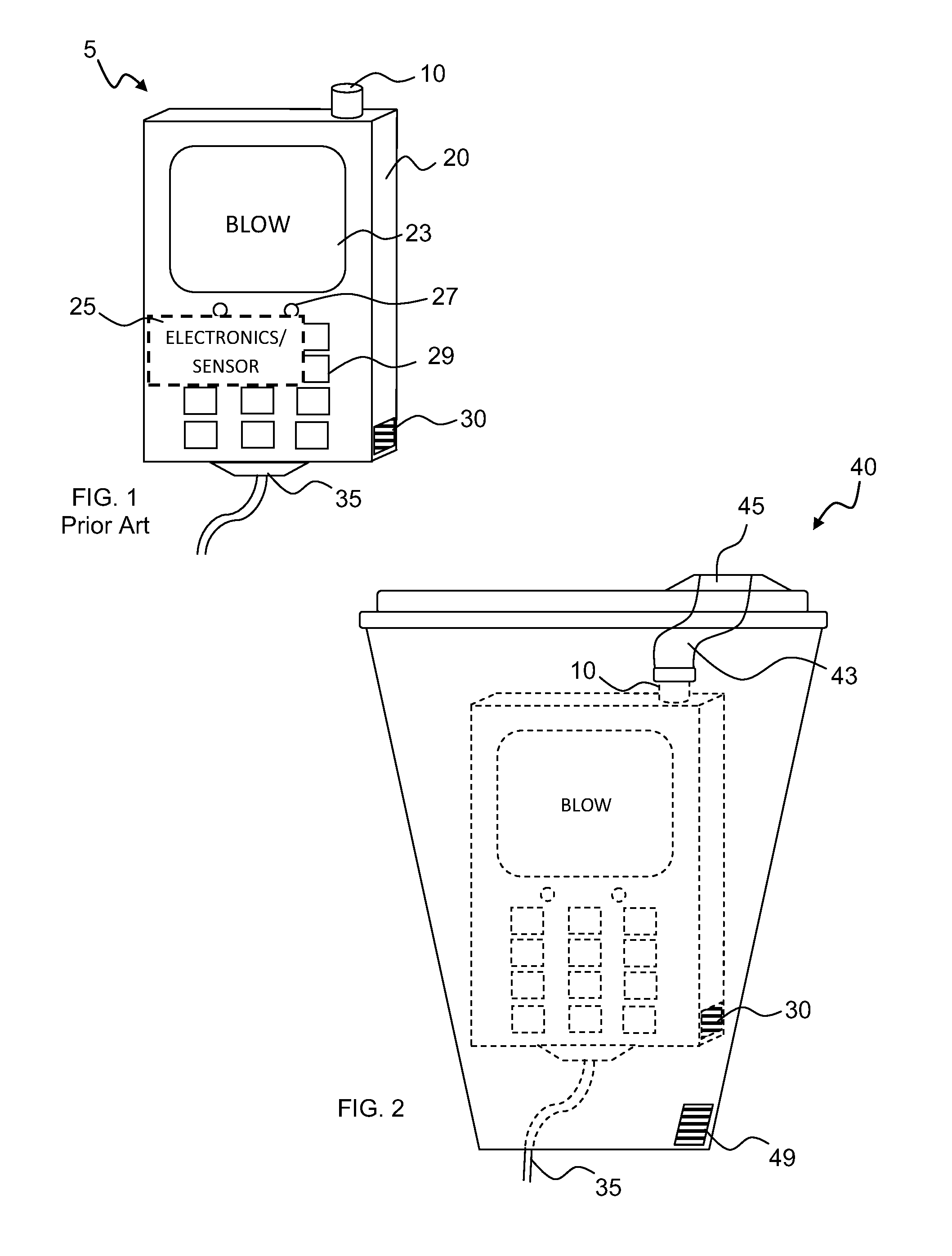 Beverage disguise for hand held breathalyzer interface of ignition interlock device