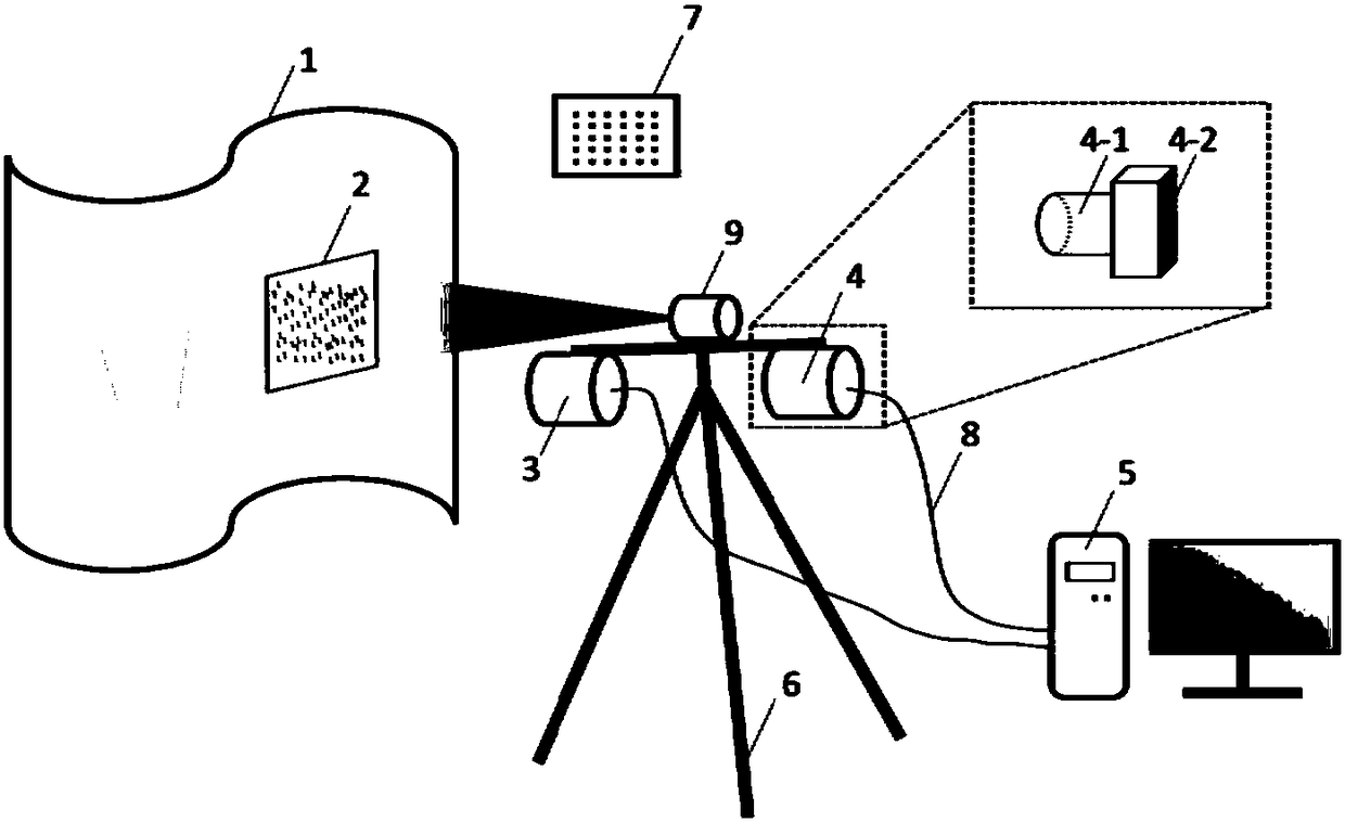 Non-contact vibration measuring system and method