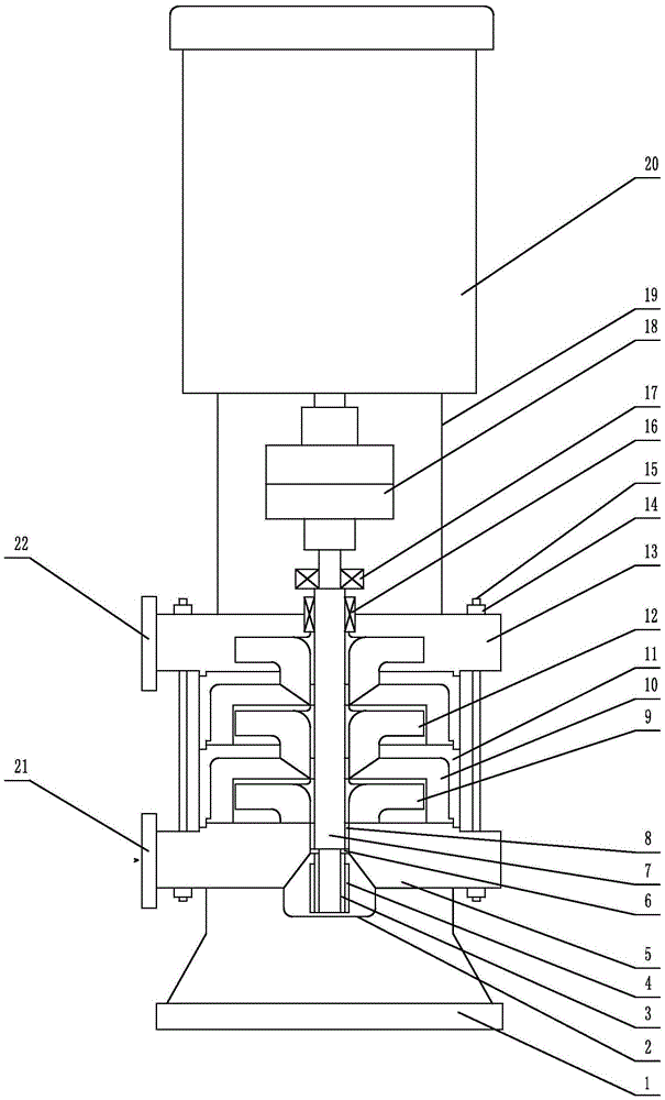 Adjustable vane apparatus and sectional type multiple-stage centrifugal pump