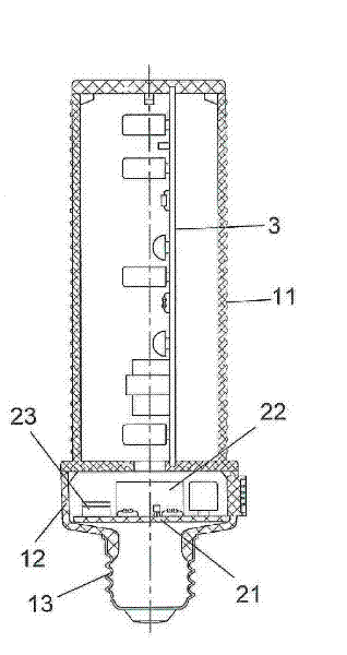 Switchable flame lamp