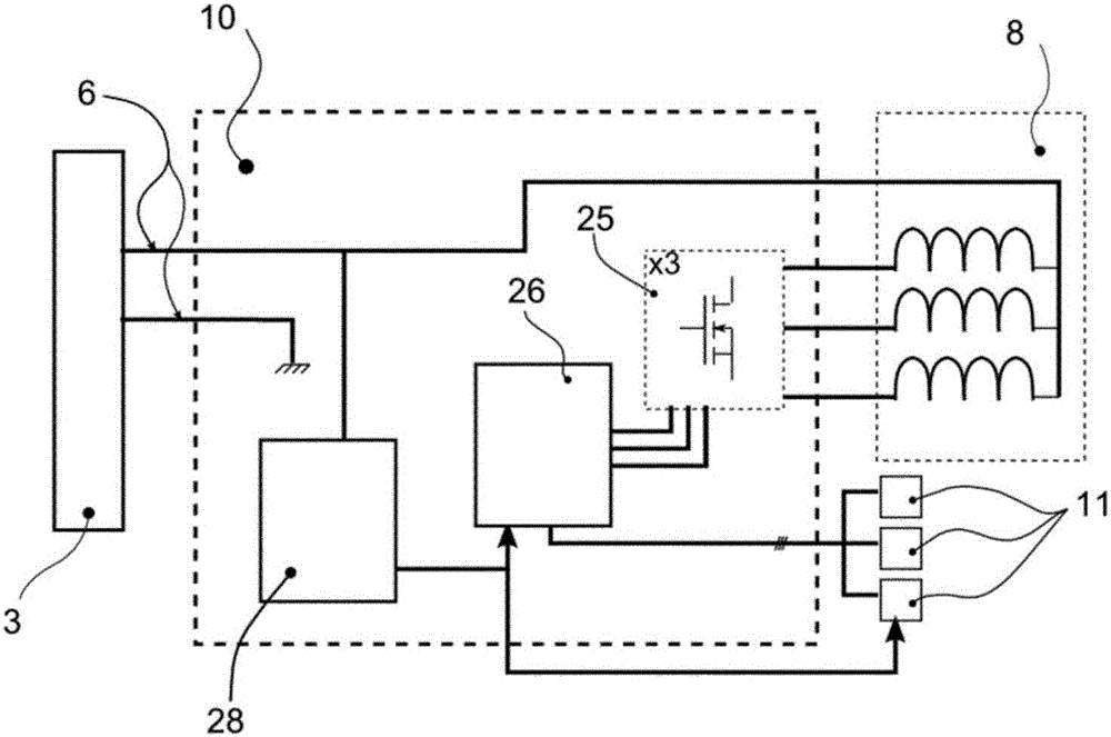 Self-switching, reversible linear actuator having bifilar control