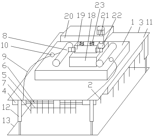 A rotary blank clamping device suitable for automatic blank stacking machine