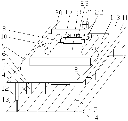 A rotary blank clamping device suitable for automatic blank stacking machine