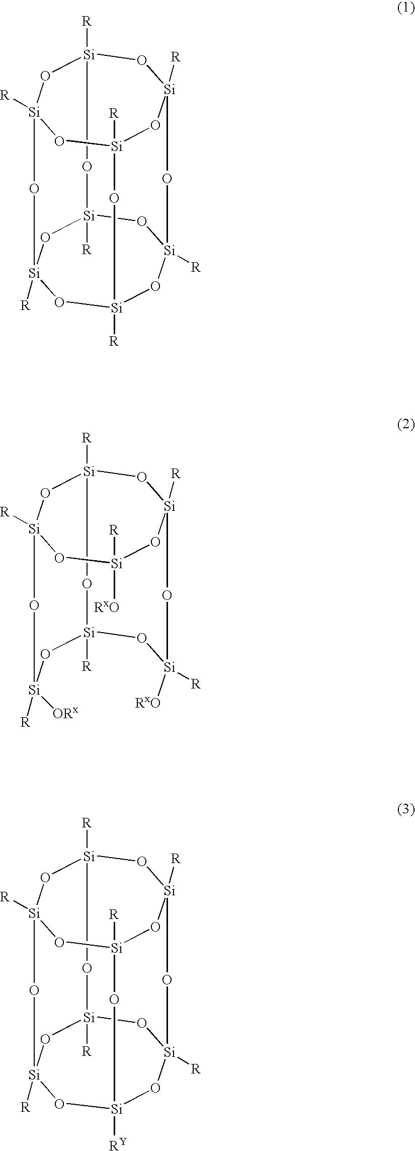 Molecular photoresists containing nonpolymeric silsesquioxanes