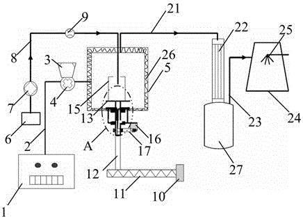 Semicontinuous and automatic microwave denitration device