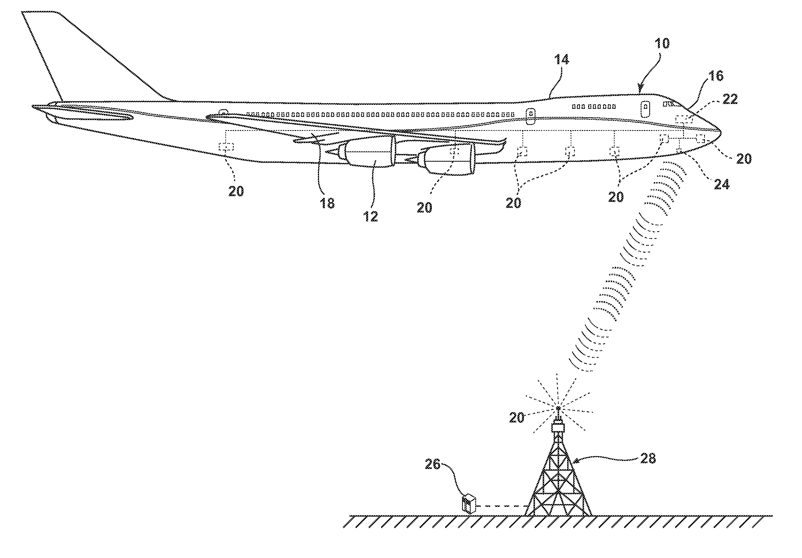 Method for transmitting aircraft flight data