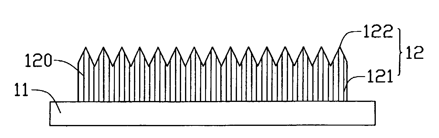 Carbon nanotube array and field emission device using same