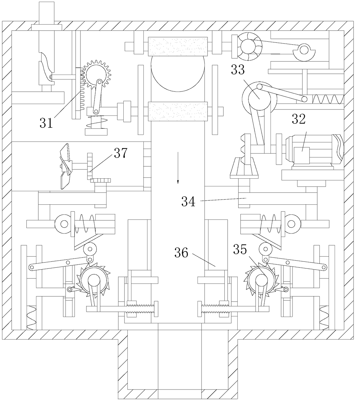 Cotton yarn knitting machine