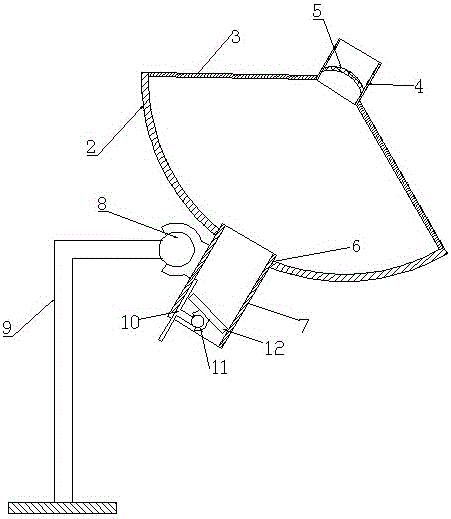 Solar concentrated light transmission device and its solar boiler photothermal power generation system