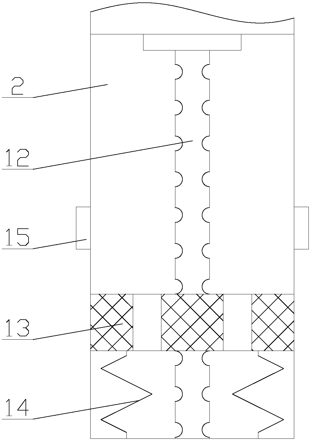 Safe and reliable shock mitigation system for new-energy automobile