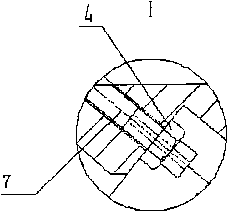 Medium plate on-line quenching inclined jet flow cooler