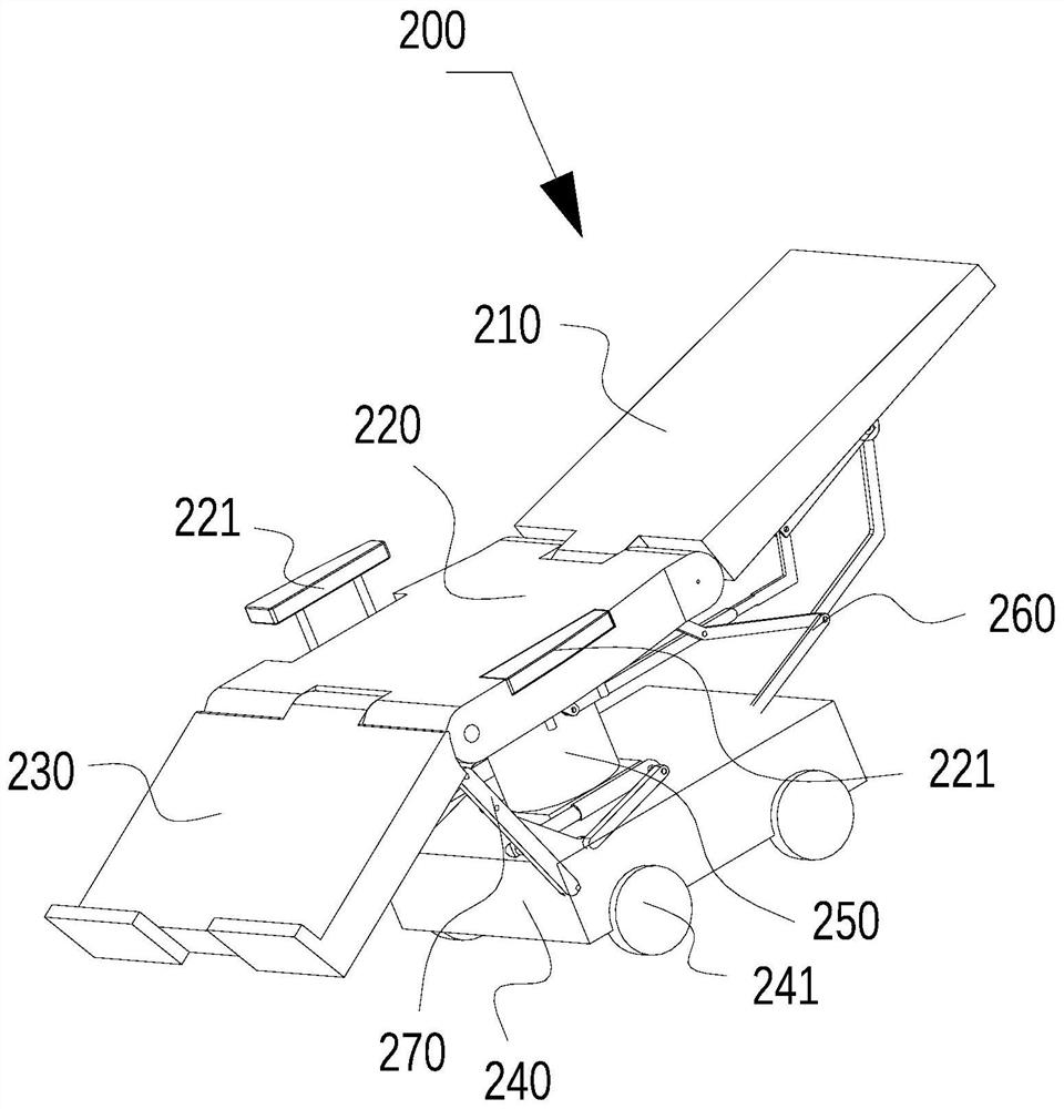 Multifunctional elderly people assisting bed