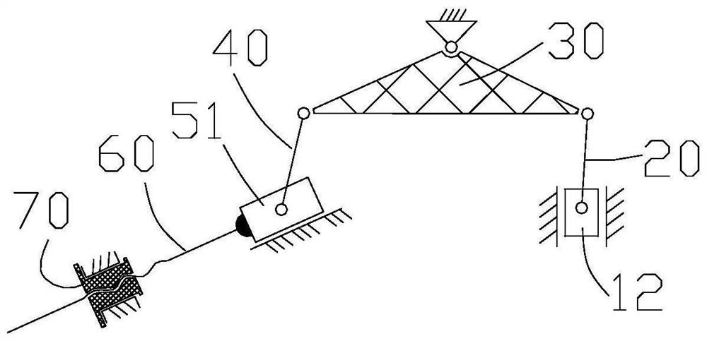 Large-tonnage metal bending transmission mechanism