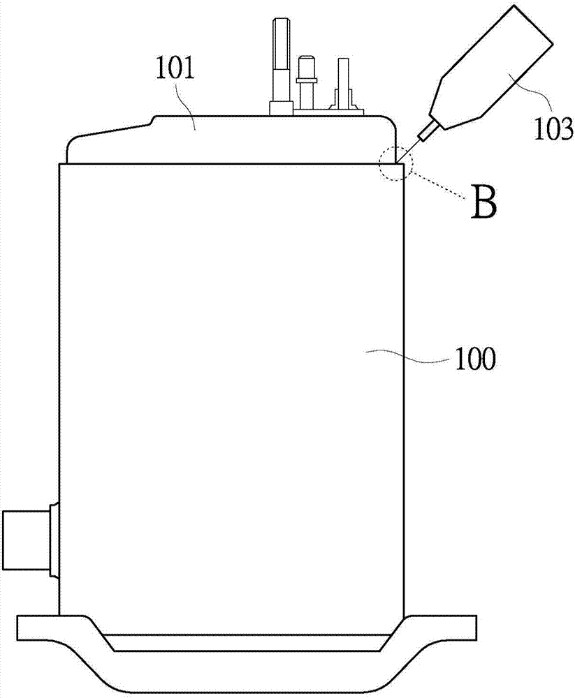 Method for welding compressor shell