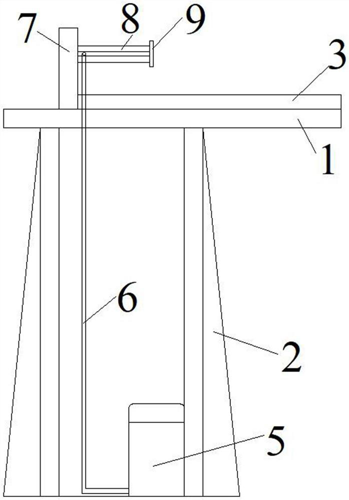 Steel-making converter oxygen lance repairing device and repairing method thereof