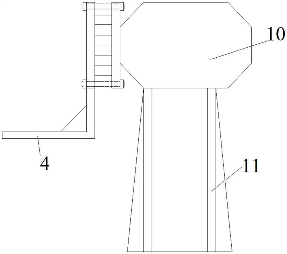 Steel-making converter oxygen lance repairing device and repairing method thereof