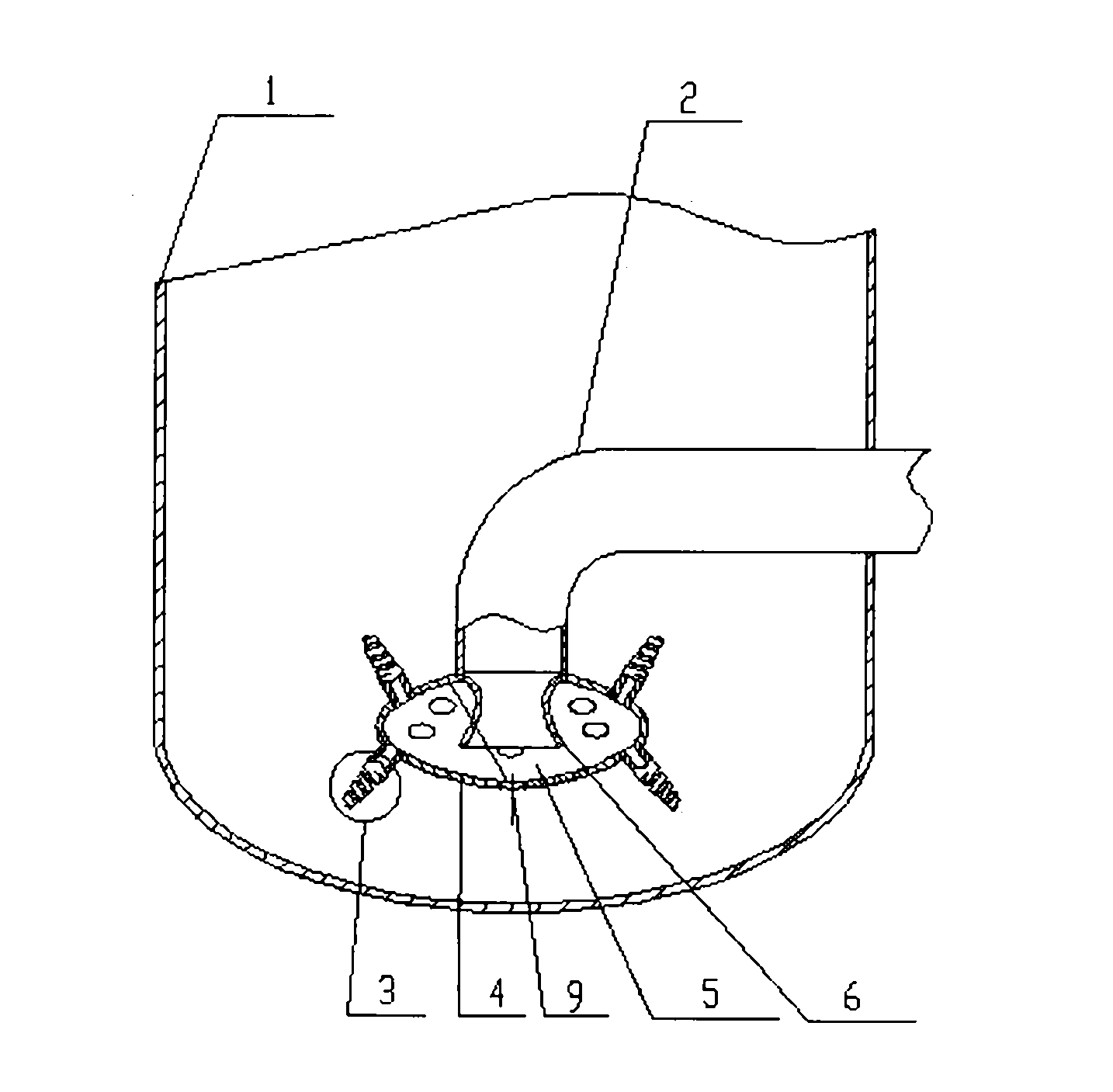 Gas distributor for gas-liquid dispersion