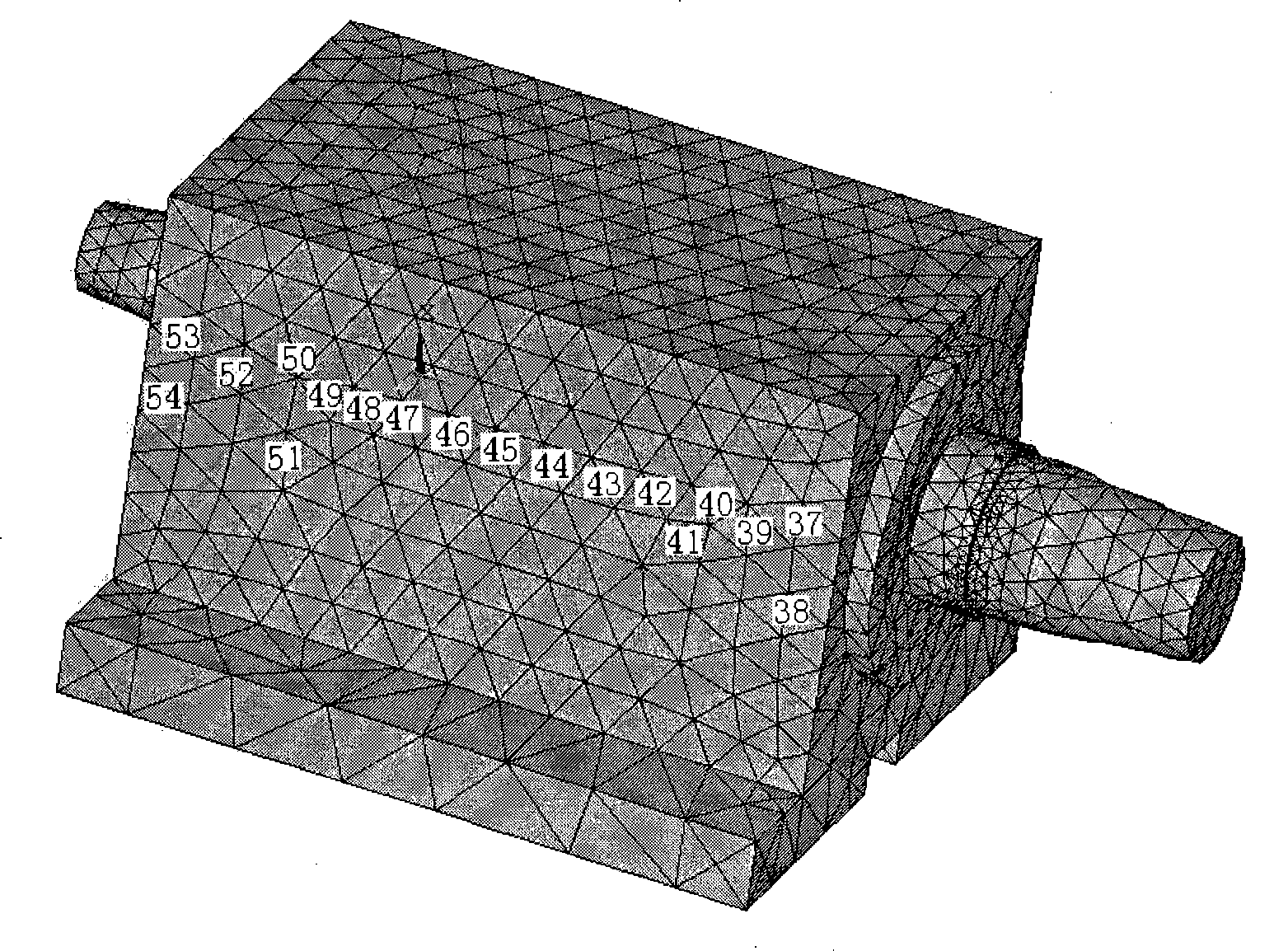 Numerical control machine heat error compensation temperature point position determination method