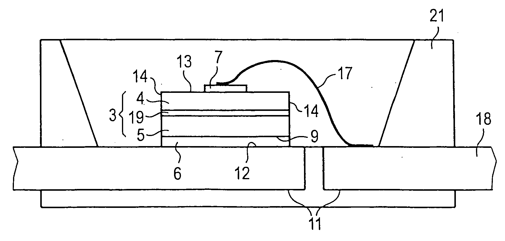 GaN-based light emitting-diode chip and a method for producing same