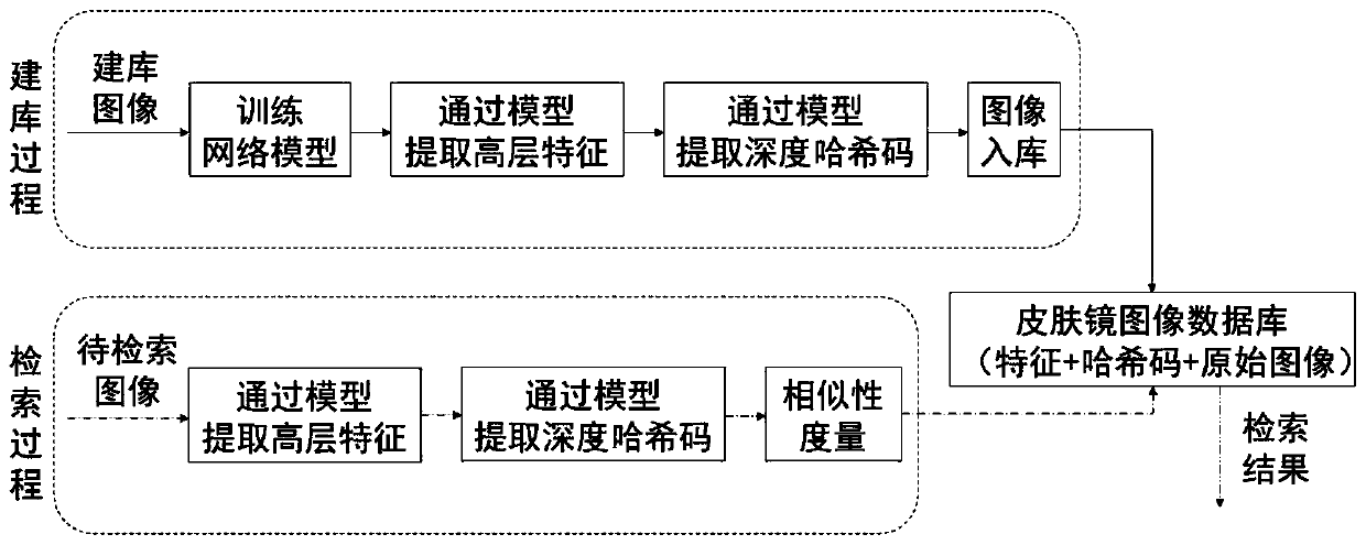 A dermatoscope image retrieval method based on end-to-end deep hashing