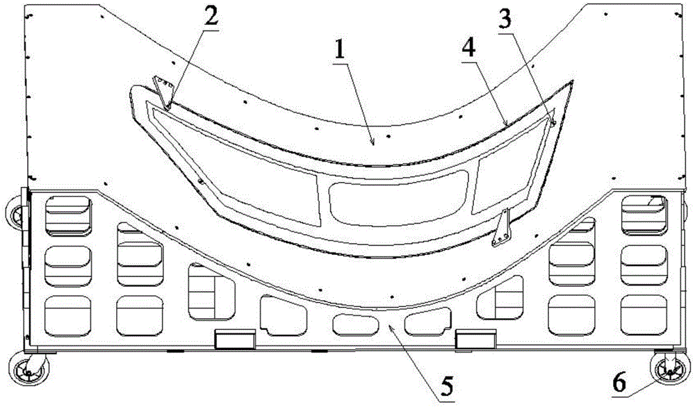 Carbon fiber composite material forming tool