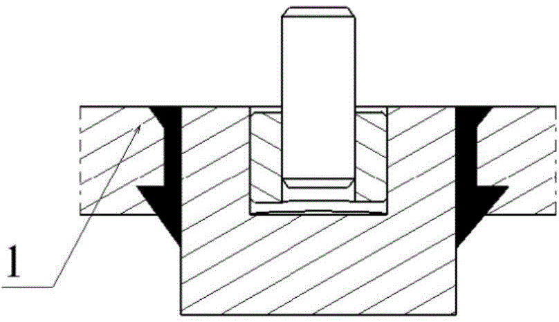 Carbon fiber composite material forming tool