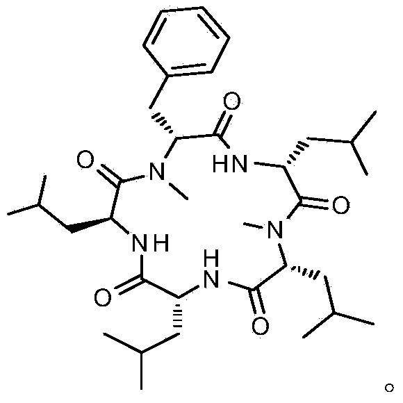 Cyclic pentapeptide as well as synthetic method and application thereof