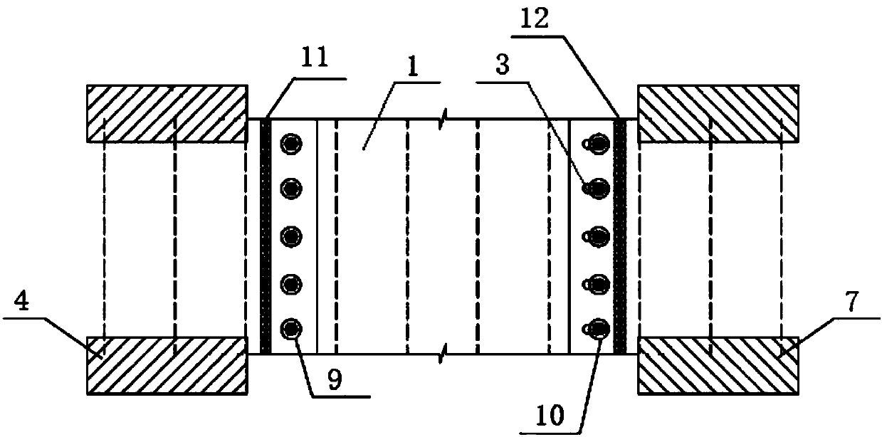 Mounting method for bridge closure segment wavy steel web