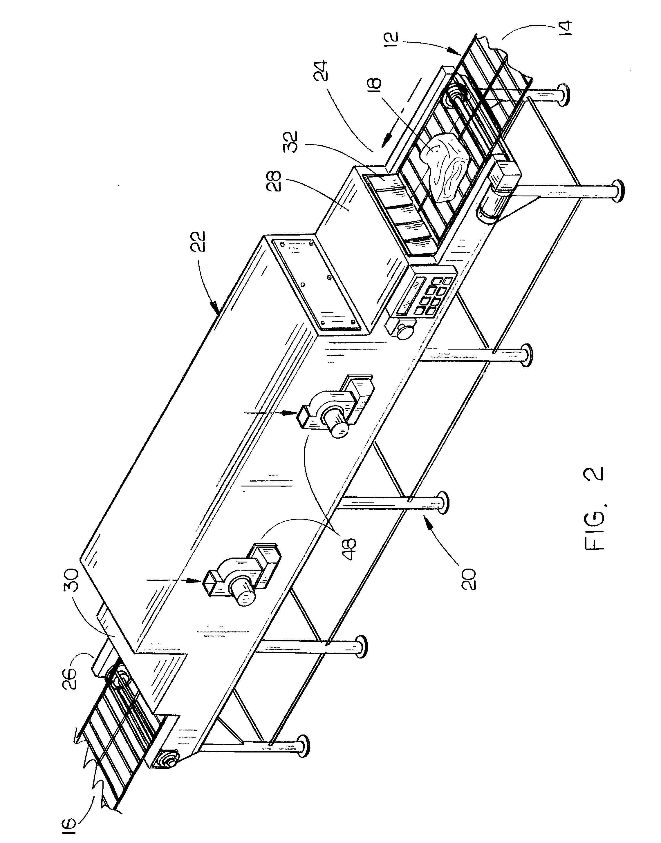 Method and means for extending the shelf life of food products