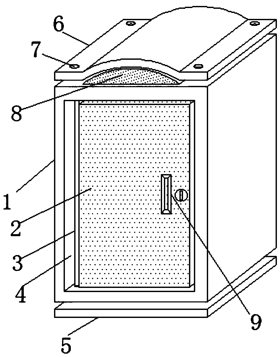 Pressure-proof sealed fireproof file cabinet