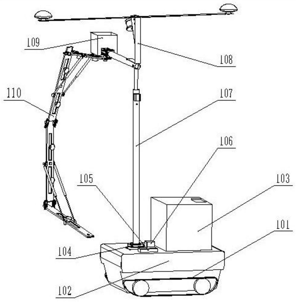 A profiling intelligent spraying equipment and spraying method suitable for citrus orchards