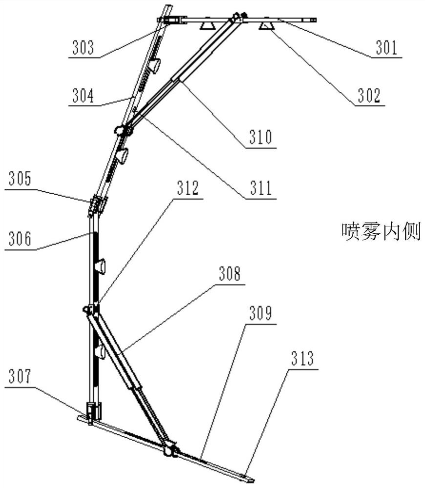 A profiling intelligent spraying equipment and spraying method suitable for citrus orchards