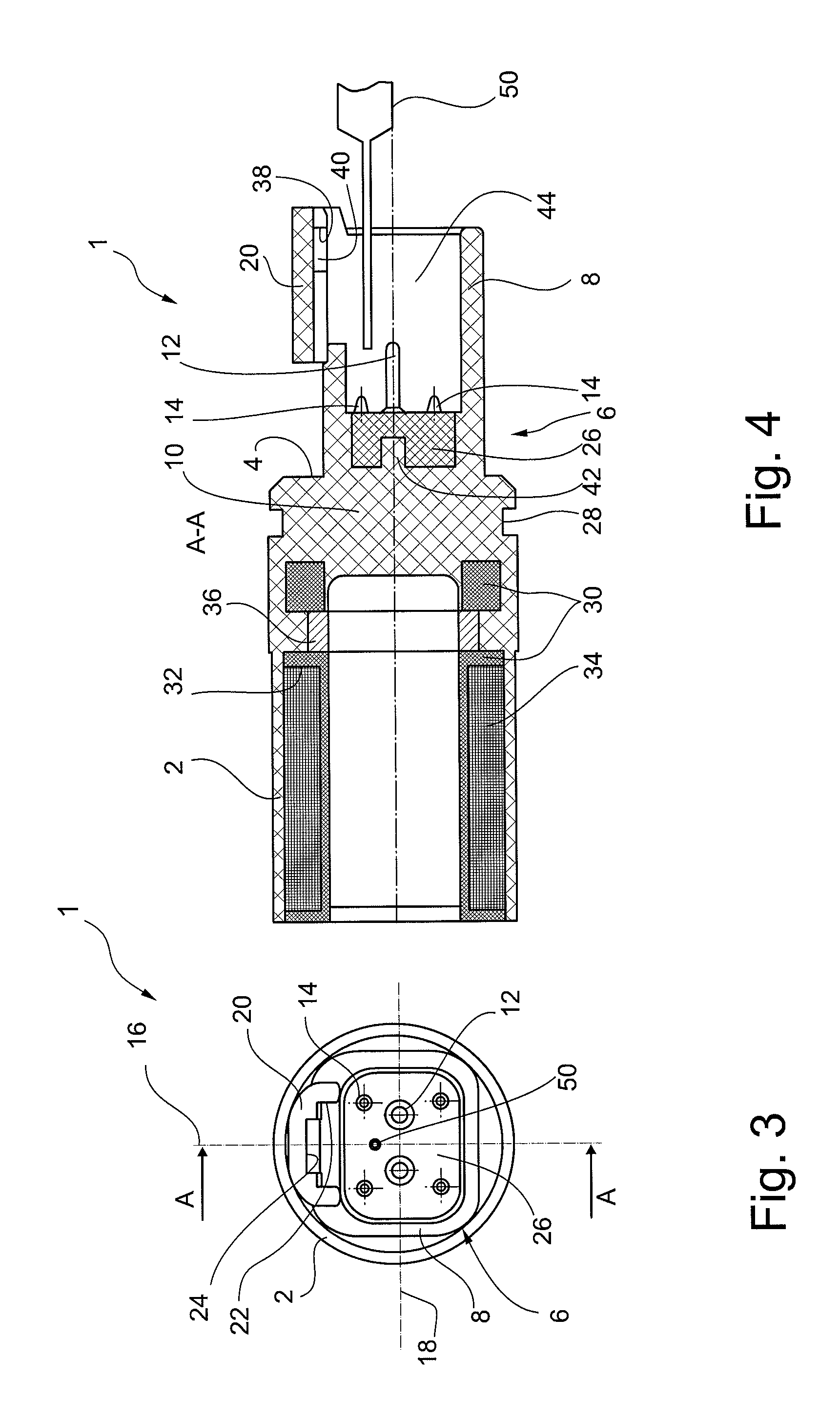 Sealed connector and method of sealing a connector