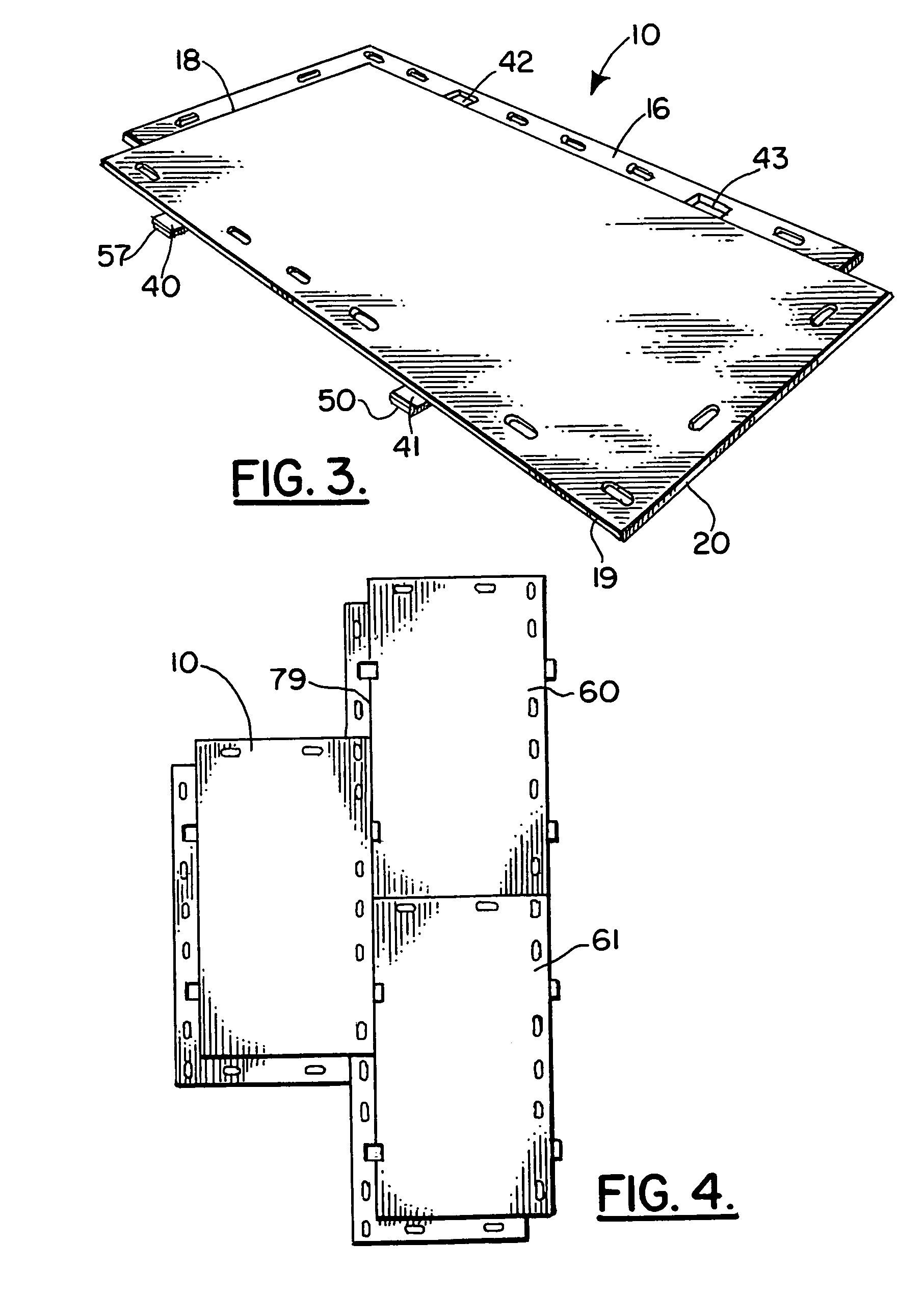 Overlapping secured mat system