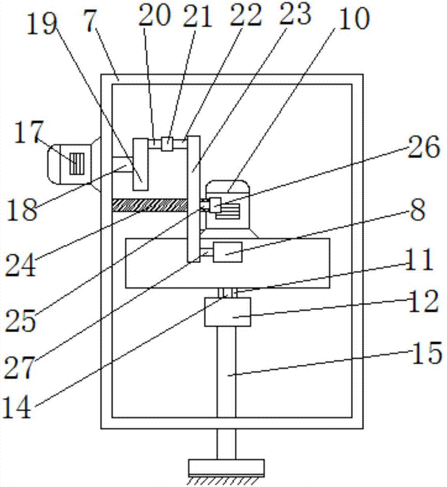 Cleaning device inside high-voltage switch cabinet