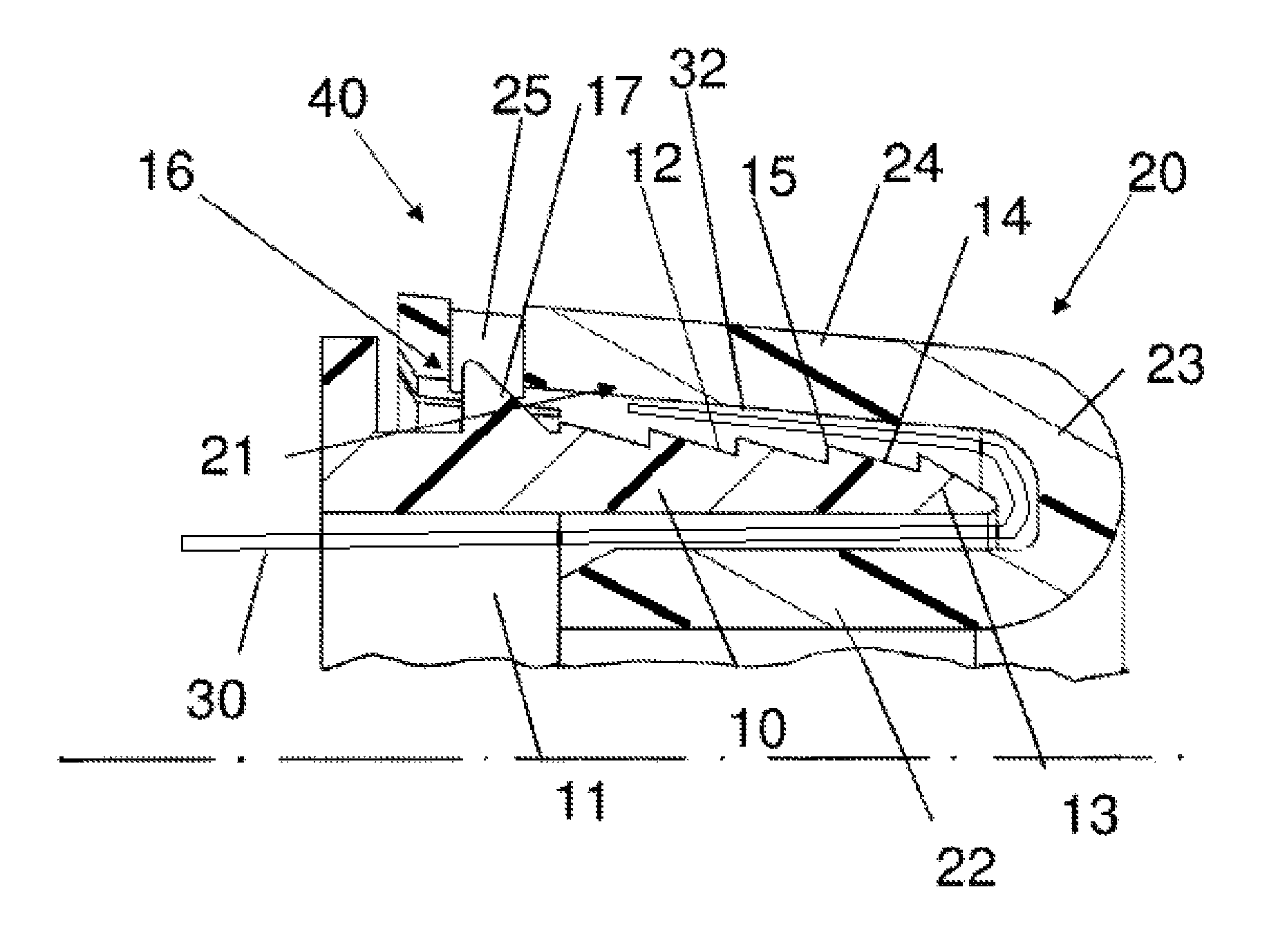 Connecting socket for filter hoses