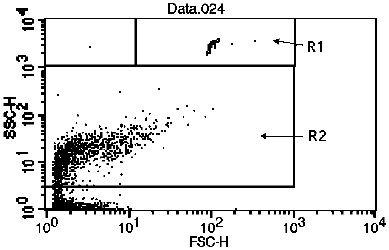 Flow cytometry counting method for energetic thallus of tomato ulcer germs