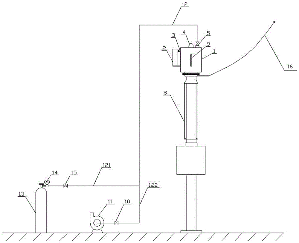 A kind of electric high-voltage oil-filled transformer sf6 sealing tank protection device and using method