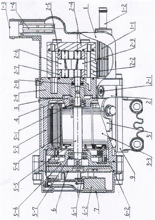 Electric hydraulic pump for automotive electronically-controlled hydraulic power-assisted steering