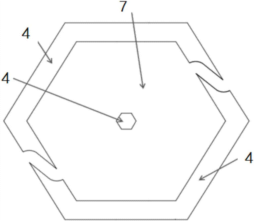 Novel hexagonal opening-closing shell-type electrode semiconductor detector