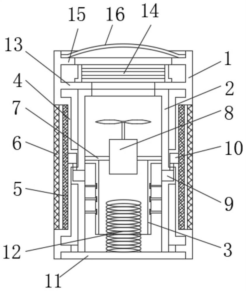 A split type air purification device