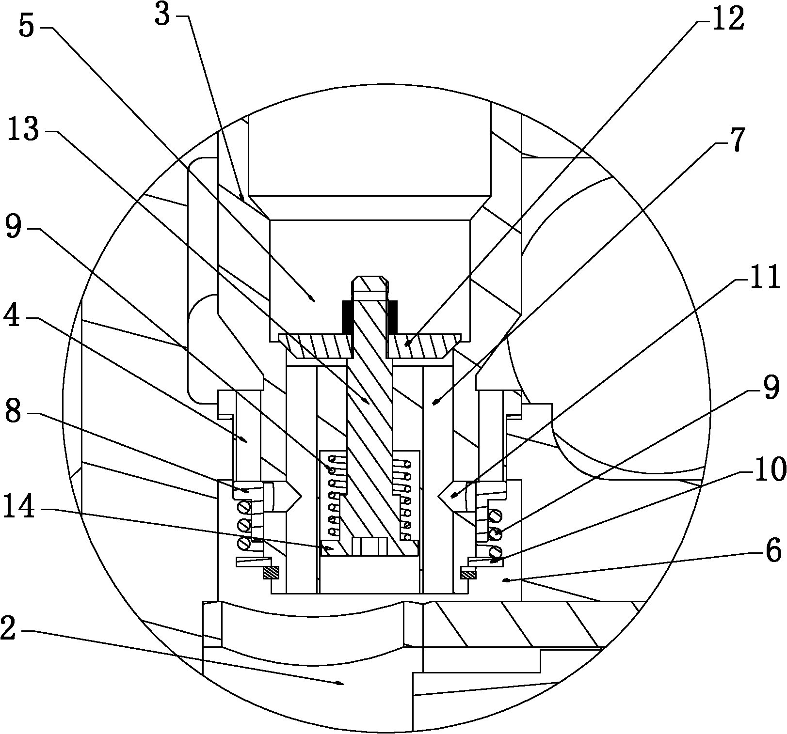 Vertical type one-way combination valve for reciprocating type gas-liquid two-phase mixture conveying pump