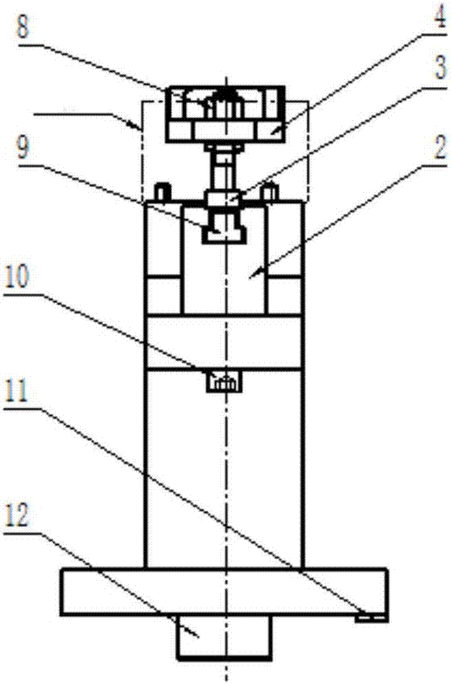 Milling rapid reloading fixture for servo valve shell parts