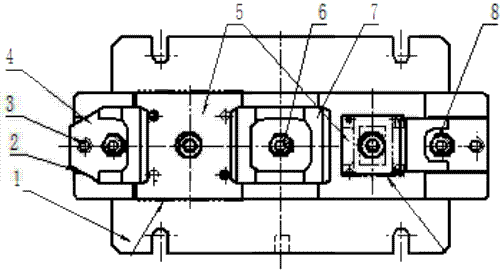 Milling rapid reloading fixture for servo valve shell parts