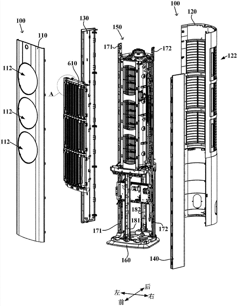 Indoor unit of vertical air conditioner