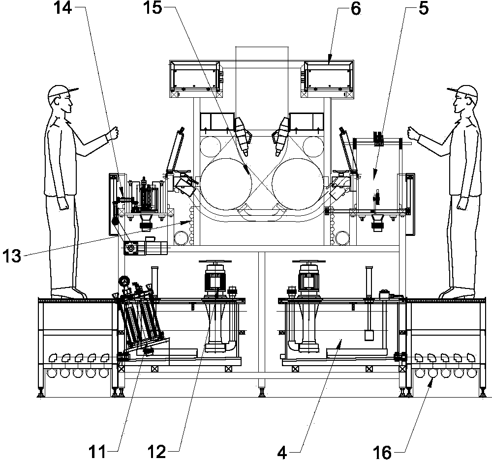 Automatic production line for continuous electroplating of ultrafine metal wire